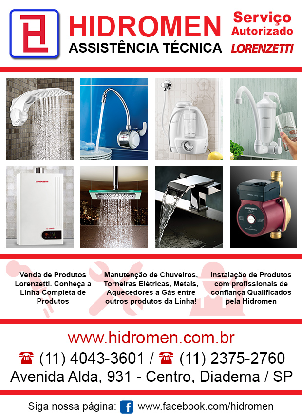 Hidromen - Assistncia Tcnica Lorenzetti em So Bernardo do Campo