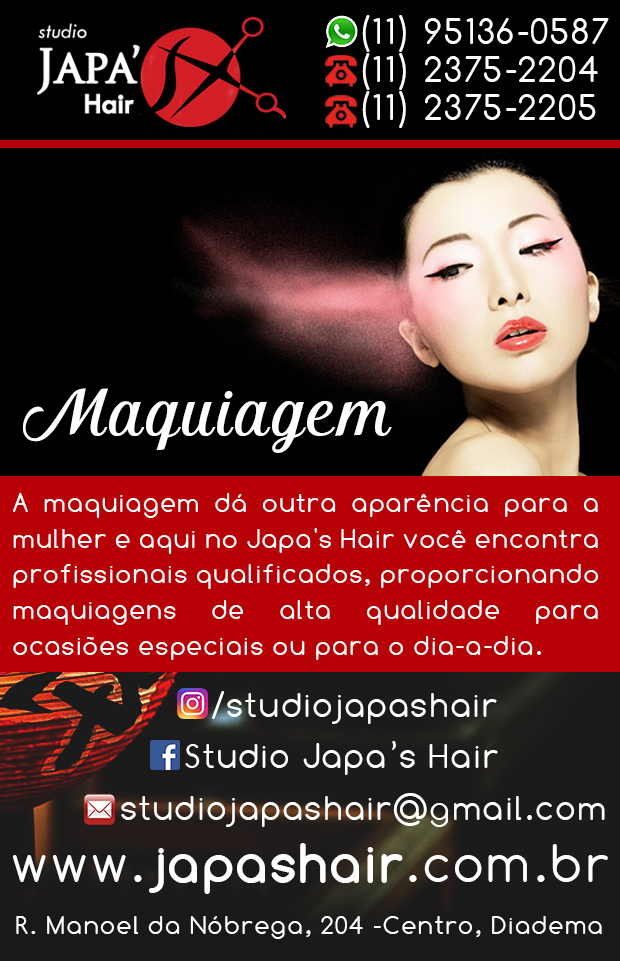 Studio Japa's Hair - Maquiagem em Diadema, Campanrio