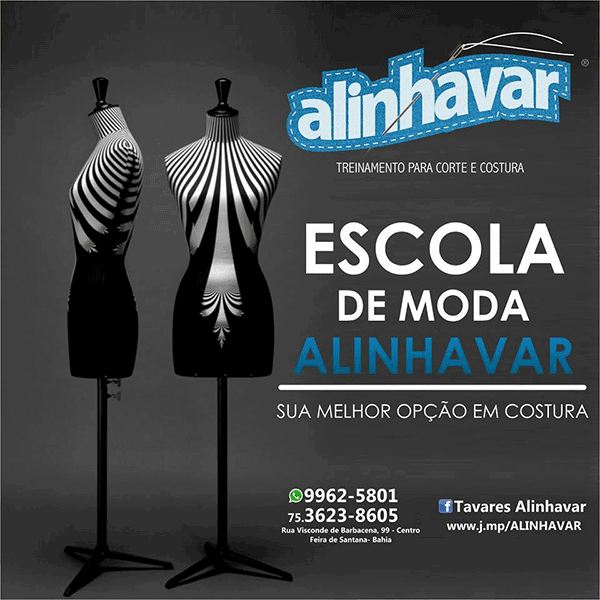 ALINHAVAR ESCOLA DE MODA EM FEIRA DE SANTANA