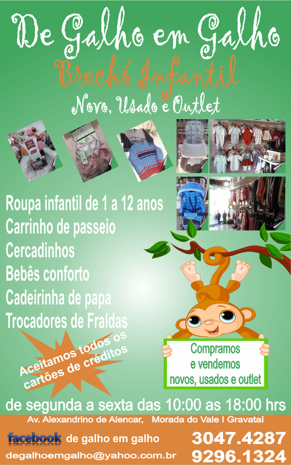 BRECH INFANTIL EM GRAVATA