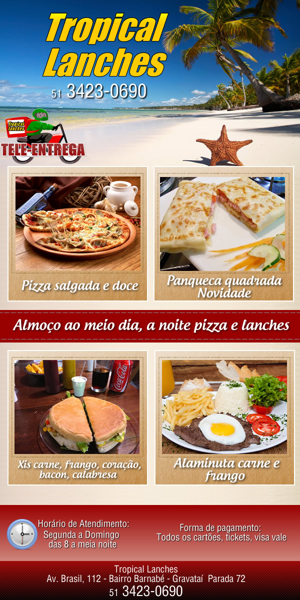 RESTAURANTE E PIZZARIA EM GRAVATA